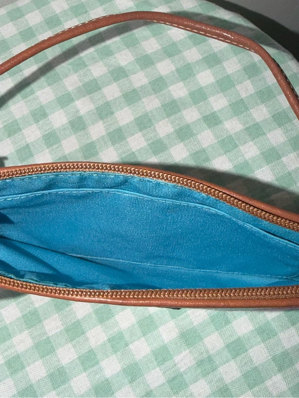 Vintage Coach Hampton Multicolor Watercolor Stripe Wristlet
